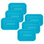 Comfytemp Mini Gel Ice Pack for Injuries (6 Packs), 3" X 4.5" Reusable Cold Pack, Cold Compress for Kid, Headache, Tired Eyes, Wisdom Teeth, Breastfeeding, Pain Relief, First Aid, Small Cooling Pillow