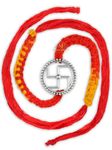 NUZZRII Pure 925 Sterling Silver Rakhi for brother Charm Bracelet Raksha Bandhan With Pure Cotton Thread For Men, Boys, Rakhis By Shubham Jewellers Sthc