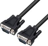 DTECH 1.5m DB9 9 Pin Serial Cable M