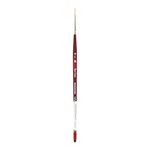 Princeton Velvetouch Artiste, Mixed-Media Brush for Acrylic, Watercolor & Oil, Series 3950 Short Liner Luxury Synthetic, Size 10/0