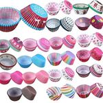 Rinkle Trendz Disposable Paper Cupcake Muffin Baking Cup Cupcake Liners 9 CMS - Multicolor Pack of 300