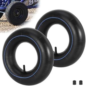 13 x 4.00-6'' Tube 4.10/3.50-6 Heavy Duty Replacement Inner Tube with TR-13 Straight Valve Stem (2-Pack) for Wheelbarrow Lawn Mower Hand Trucks, Gorilla Cart Wagons Snow Blowers