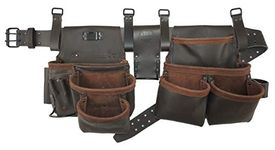 Graintex OD2222 14 Pocket Tool Pouch Set Oil Tanned Leather