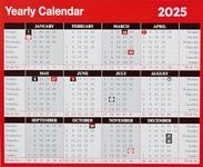 2025 Yearly Desktop Calendar - Free Standing, Efficient Planner for Home & Office - Clear, Easy-to-Read Dates - Perfect for Daily Organization & Scheduling