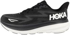 Hoka One One Mens Clifton 9 Textile Black White Trainers 10 US