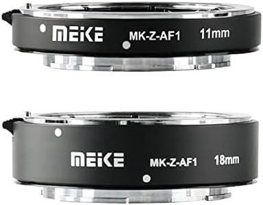 MEKE MK-Z-AF1 11mm 18mm Full Frame Macro Metal AF Auto Focus Extension Tube Adapter Ring Kit Compatible with Nikon Z Series Cameras Z5 Z6 Z7 Z50 Z6II Z7II