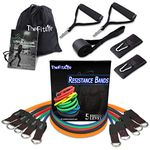 TheFitLife Exercise and Resistance Bands Set - Stackable up to 110-150 lbs Workout Tubes for Indoor and Outdoor Sports, Fitness, Suspension, Speed Strength, Baseball Softball Training, Home Gym, Yoga (200.00)