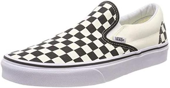 VANS Classic Slip-On Unisex Adults Black/White/Checkboard, 9 US Men