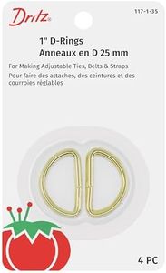 Dritz Anillos de Metal D, 1, 4/pkg-Gilt