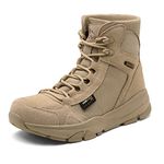 NORTIV 8 Men's Lightweight Military Tactical Work Boots Outdoor Motorcycle Breathable Combat Boots SNMT221M Sand Size 10 M US