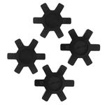 Hordion 4Pcs L100 Flexible NBR Rubber Spider Insert Solid Spider Center Fits L-100 L Jaw Coupling