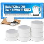 Impresa [10 Pack] Tea Maker Cleaner for Breville BTM100 Tea Maker and More, Safe and Non-Corrosive Tablets Help to Control the Build-Up of Limescale - Tea Maker and Cup Stain Remover