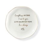 YZMICSTAR Mom Gifts Jewelry Dish Tray, Mom Birthday Gifts From Son/Daughter, Galentines Day Gifts For Mom Jewelry Plate