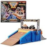 Monster Jam Mini Freestyle Flip Arena Playset and Storage with 2 Mini Monster Jam Trucks, Kids Toys for Boys and Girls Ages 3 and up