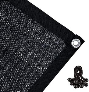 Agfabric Shade Cloth 12X 10ft Garden Patio Shade Panel with Grommets 70% Sunblock, Black