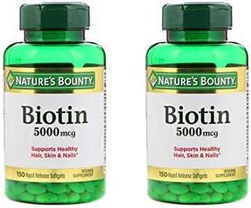 Set of 2 Nature's Bounty® Biotin 5000 mcg, 150 Softgels