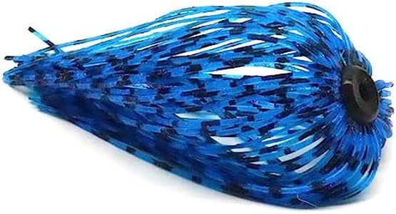 Harmony Fishing – Quick Change Modular Umbrella Skirts for Fishing Jigs/Lures/Baits (10 Pack) (Electric Blue)