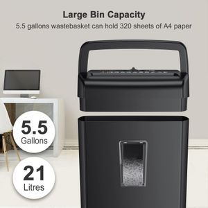 Bonsaii 10-Sheet Cross-Cut Paper Shredder – High Security