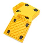 Homeon Wheels Stabilizing Jack Pads for RV, Camper Leveling Blocks Help Prevent Jacks from Sinking,6.3''X 6.3'' (Pack of 4)