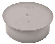 Soil Pipe Cap 110 mm Inlet - Push Fit - Sewerage - Waste - Grey - Stop end