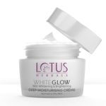 Lotus Herbals WhiteGlow Deep Moisturising Face Cream | SPF 20 | Reducing Dark Spots| Non Sticky | Normal To Dry Skin| For Women and Men| 60g
