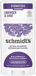 Schmidt's Deodorant Stick Lavander & Sage Deodorant without Aluminium for Long-Lasting Freshness 1 Piece 75 g