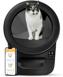 Litter-Robot EVO by Whisker, Black - Automatic Self-Cleaning Cat Litter Box, Compact Space-Saving Design, Advanced Odor Control, Works with Any Clumping Litter, WhiskerCare 1-Year Warranty