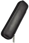 Online 90686 Leather Case for 2 Long Pen - Black