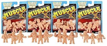 WWE M.U.S.C.L.E 12 Figure Set Andre Giant Iron Sheik Jake Snake Macho Man Junkyard Dog Mean Gene Rowdy Roddy Piper Ultimate Warrior Million Dollar Sgt Slaughter Ric Flair Hacksaw Jim Duggan Muscle Men