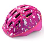 OutdoorMaster Kids Bike Helmet - from Toddler to Youth Sizes - Adjustable Safety Unicorn Helmet for Children (Age 3-15), 14 Vents for Multi-Sports