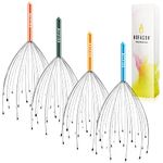 HOFASON 2PCS Head Massager Scalp Scratcher with 20 Fingers, Scratcher Tingler Massage Stress Relax, Stocking Fillers for Women/Men/Adults Scalp Massager Hair Growth Deep Relaxation (Random Colors)