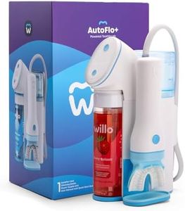 Willo Fully Automatic Kids U-Shaped Electric Toothbrush - 2 Brushing Timers, Deep-Cleans, Technique Free - Berry, Dye-Free (Small - Kids Ages 5-7 Years)