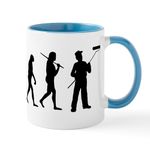 CafePress The Evolution of The Painter Mug 11 oz (325 ml) Ceramic Coffee Mug