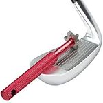 K & V Golf Golf Club Groove Sharpener Tool - Golf Club Cleaner with 6 Cutters for Pitching, Sand, Lob & Gap Wedges & All Irons - 6 Heads Re-Grooving Cleaning Tool - Improves Backspin & Ball Control