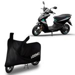 Amazon Brand - Solimo Ather Scooter Cover with Carry Bag | Water Resistant | Dustproof | UV Protection (Black)