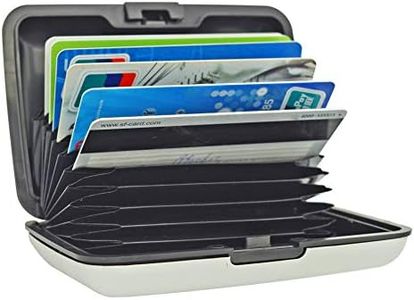 UTRAX unisex-adult 12 Slots Metal Cards Wallet Multi Pockets Aluminum Purse Credit Card Organizing Hard Case Holder for RFID Scan Protection, Lightweight (SILVER)