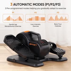 Dripex Under Desk Elliptical Trainer – Compact Pedal Exerciser, Orange