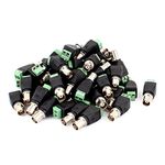 Sourcingmap 50 Pcs Screw Terminal Coaxial Cat5 to BNC Female Jack Video Balun Connector