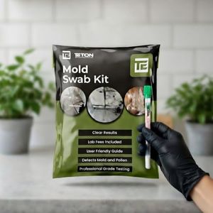 Teton Environmental, Inc. Mold Test Kit – Lab Fees Included, Detects 20+ Mold Types & Pollen, Easy-to-Use Guide, Professional-Grade Testing (3 Pack)