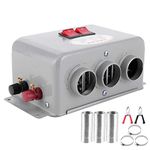 Cocoarm 12V Car Heater Campervan Portable Heater for Van 600W 800W Fast Heating 3 Hole Auto Warming Frost Removal Defrosting Winter Heating