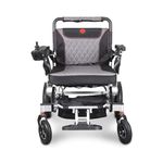 Electric Wheelchair Folding Lightweight 60 lbs w/Battery Supports 360 lbs Aircraft Grade Aluminum Alloy Frame Strength New Upgraded w/More Secure and Stable