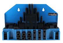 Accusize Industrial Tools 58 Pcs Deluxe Steel Clamping Kits, Table Slot 5/8'', Stud Size 1/2''-13, 4230-2626