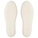 Knixmax Women Fluffy Faux-Fur Insoles with Thick Felt Inner Soles Soft Shoe Inserts Breathable Comfort for Winter Shoes Snow Boots Slippers Beige Women 6UK - 39EU