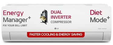 LG 1.5 Ton 5 Star, Wi-Fi, DUAL Inverter Split AC (Copper, AI+ Convertible 6-in-1, Faster Cooling & Energy Saving, 4 Way Swing, HD Filter with Anti-Virus Protection, US-Q19PWZE, White)