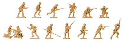 Airfix Model Figures Set - A00709V WWII British 8th Army - Model Building Kit Accessories, Plastic Model Kits for Adults & Children 8+, Set Includes 49 Unpainted Figures - Accessory for Dioramas