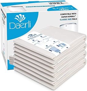 Bolsas de basura para desechar pañales, compatibles con todos los cubos de pañales Korbell Classic, cada paquete de 16 litros tiene capacidad para hasta 1980 pañales (paquete de 4)