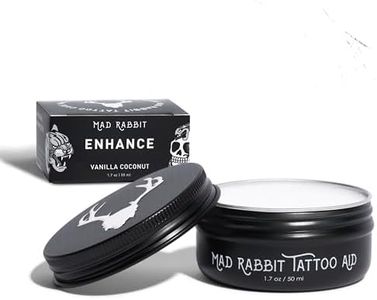 Mad Rabbit Tattoo Balm & Aftercare Cream- Color Enhancement that Revives Old Tattoos, Hydrates New Tattoos, Made With Clean Ingredients + Petroleum Free, Daily Tattoo Lotion Moisturizer & Brightener