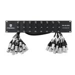 PRORECK Rack Mount TRS XLR Combo Splitter Snake Cable, Suitable for Live, Recording, Stage, Studio (5 Foot x 15 Foot - 16 Channel) PR-16-0515, 2U