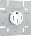 NEMA 14-50R Range Receptacle 50 Amp 125/250V 3P4W Power Outlet, White