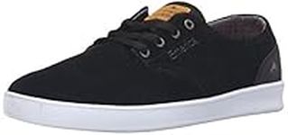 Emerica Romero Laced Skate Shoe, Black/Black/White, 9